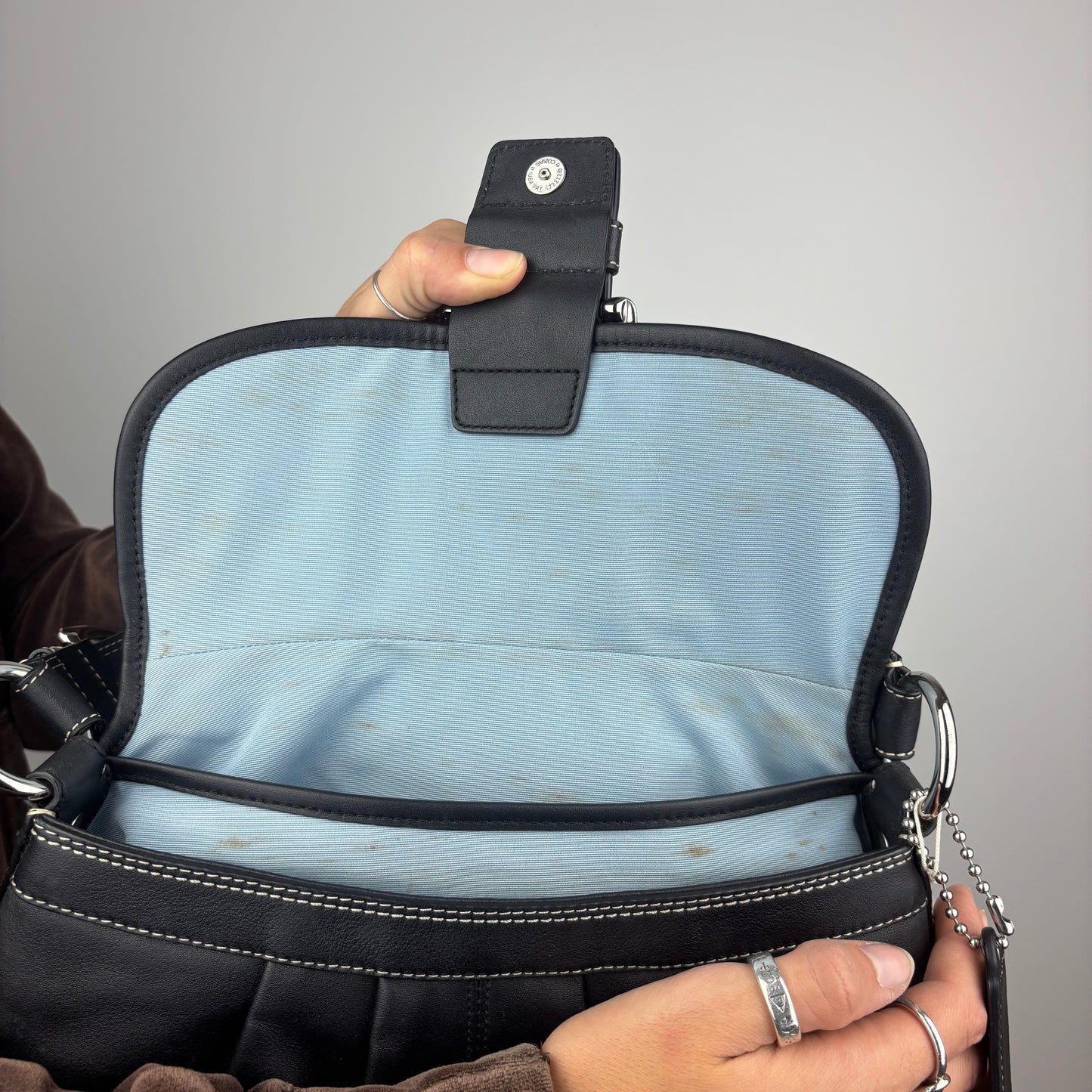 Coach Leather Pleated Soho Bag