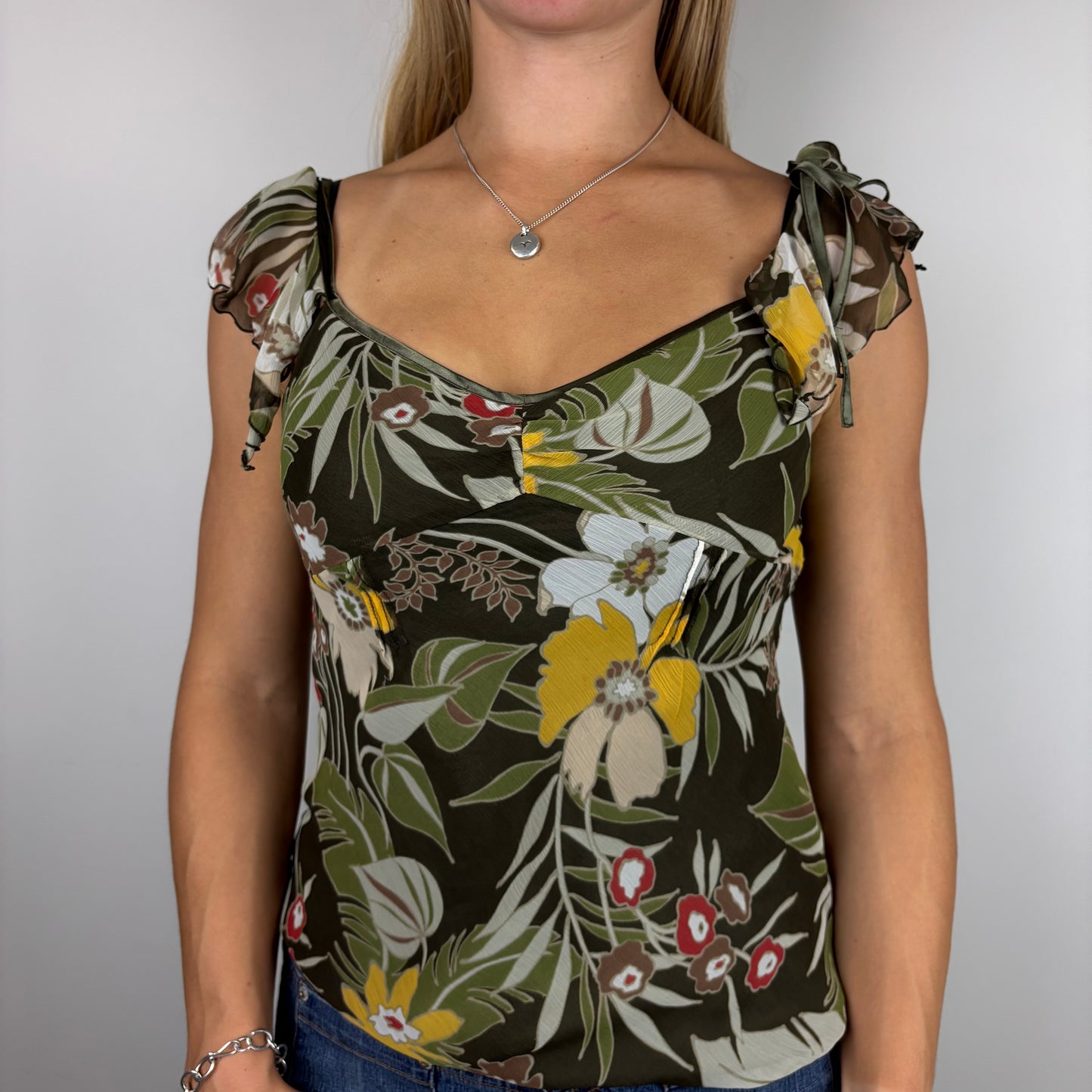 Lined Ruffle Cami | Size S