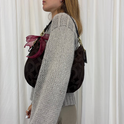 Coach Pleated Hobo Shoulder Bag