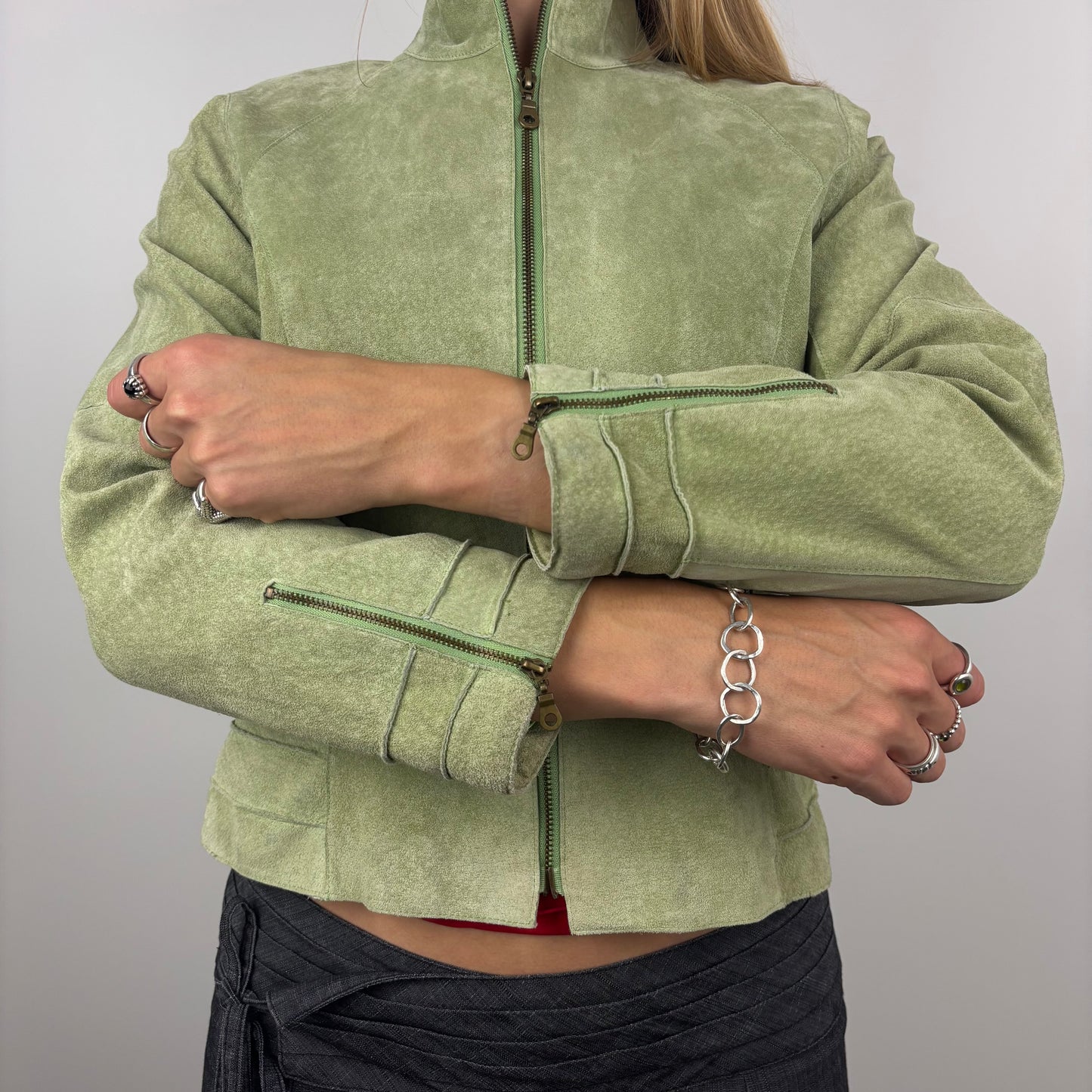 Leather Euro Moto Jacket Dual Zip