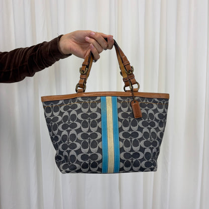 Coach Signature Denim Tote Bag