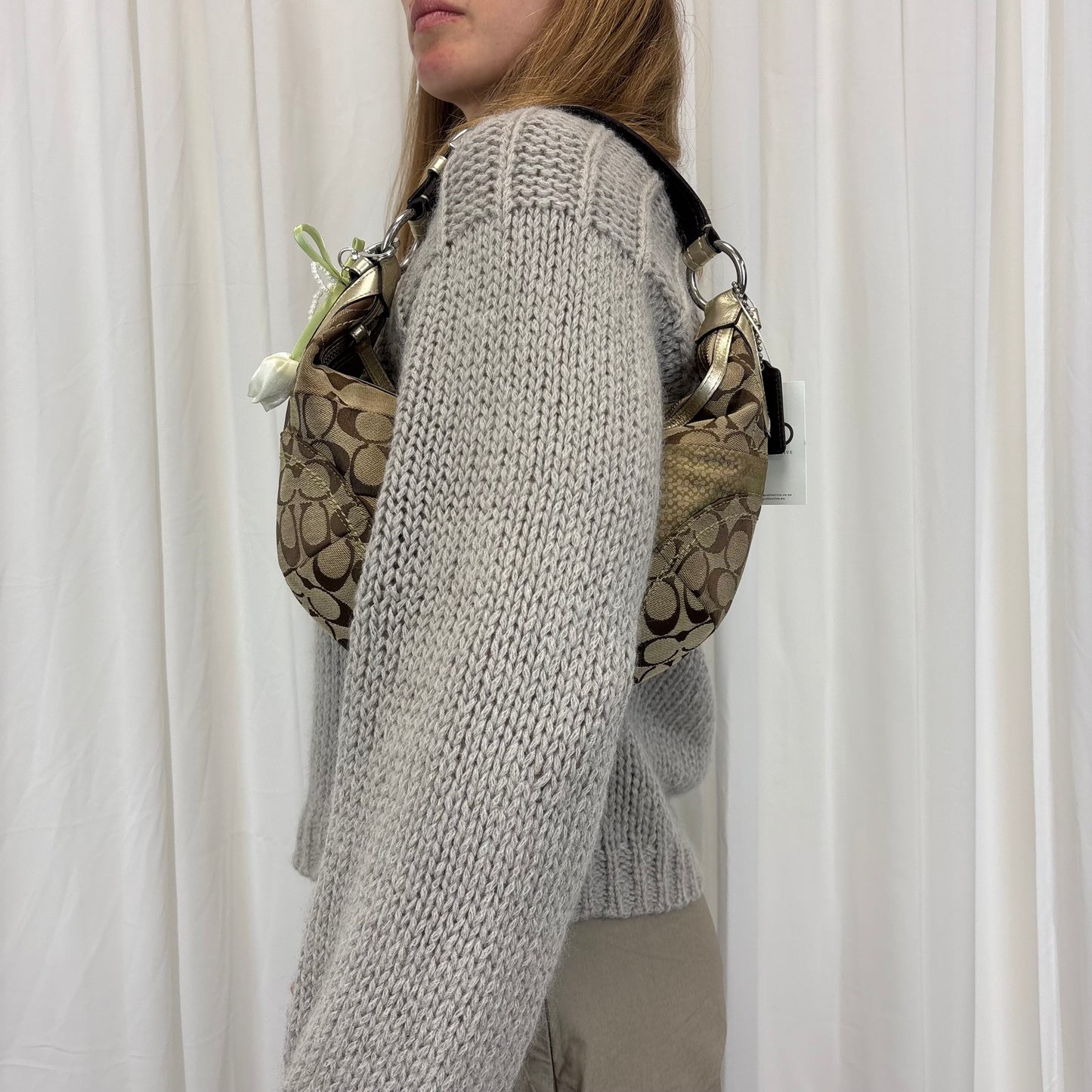Coach Patchwork Crescent Hobo Bag
