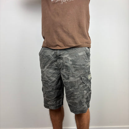 Dark Camo Plaid Cargos Adjustable Waist | Size S-L