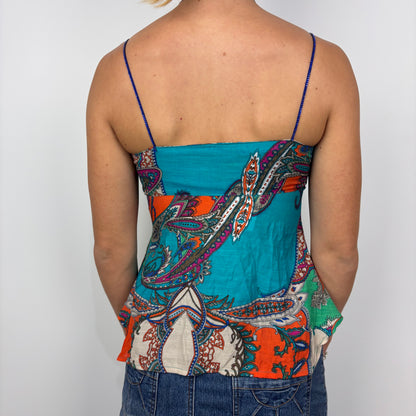Paisley Cami with Diamanté Straps
