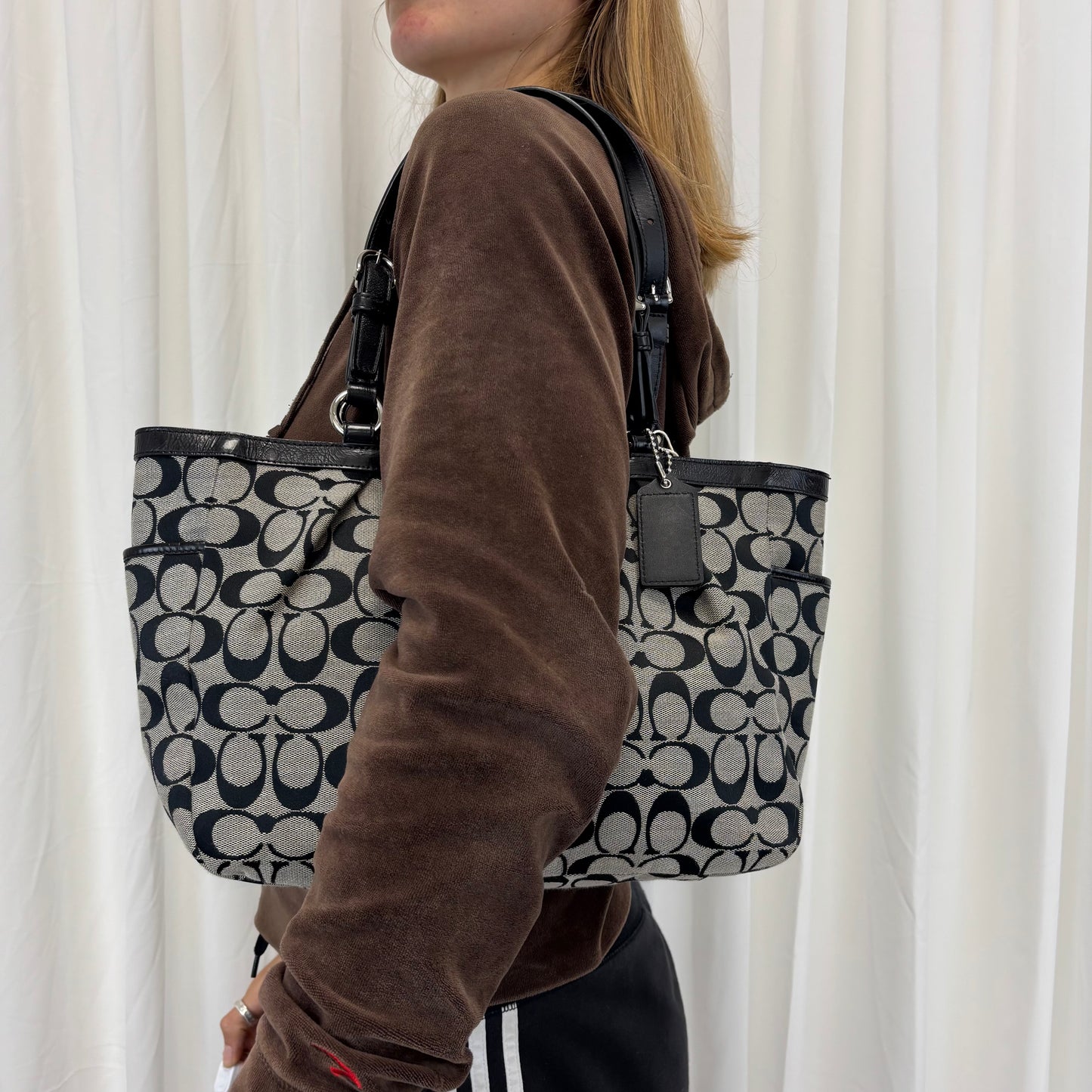 Coach Signature Black Tote Bag