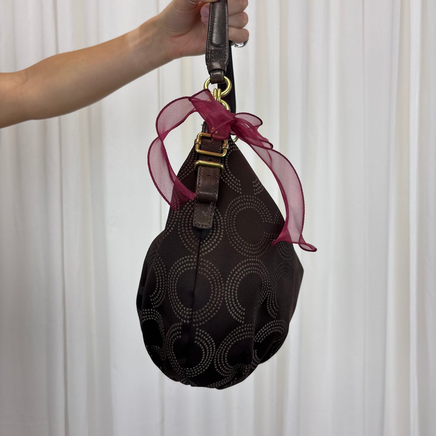 Coach Pleated Hobo Shoulder Bag