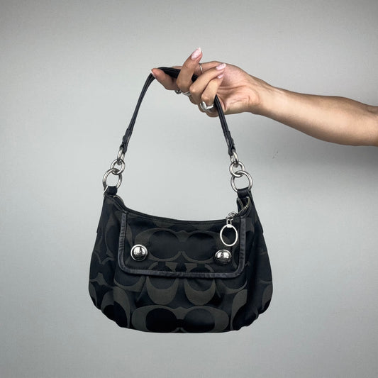 Coach Poppy Hobo Shoulder Bag Black