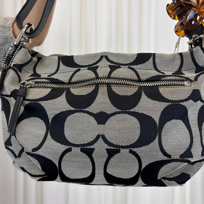 Coach Signature East West 2-Way Bag Grey/Black