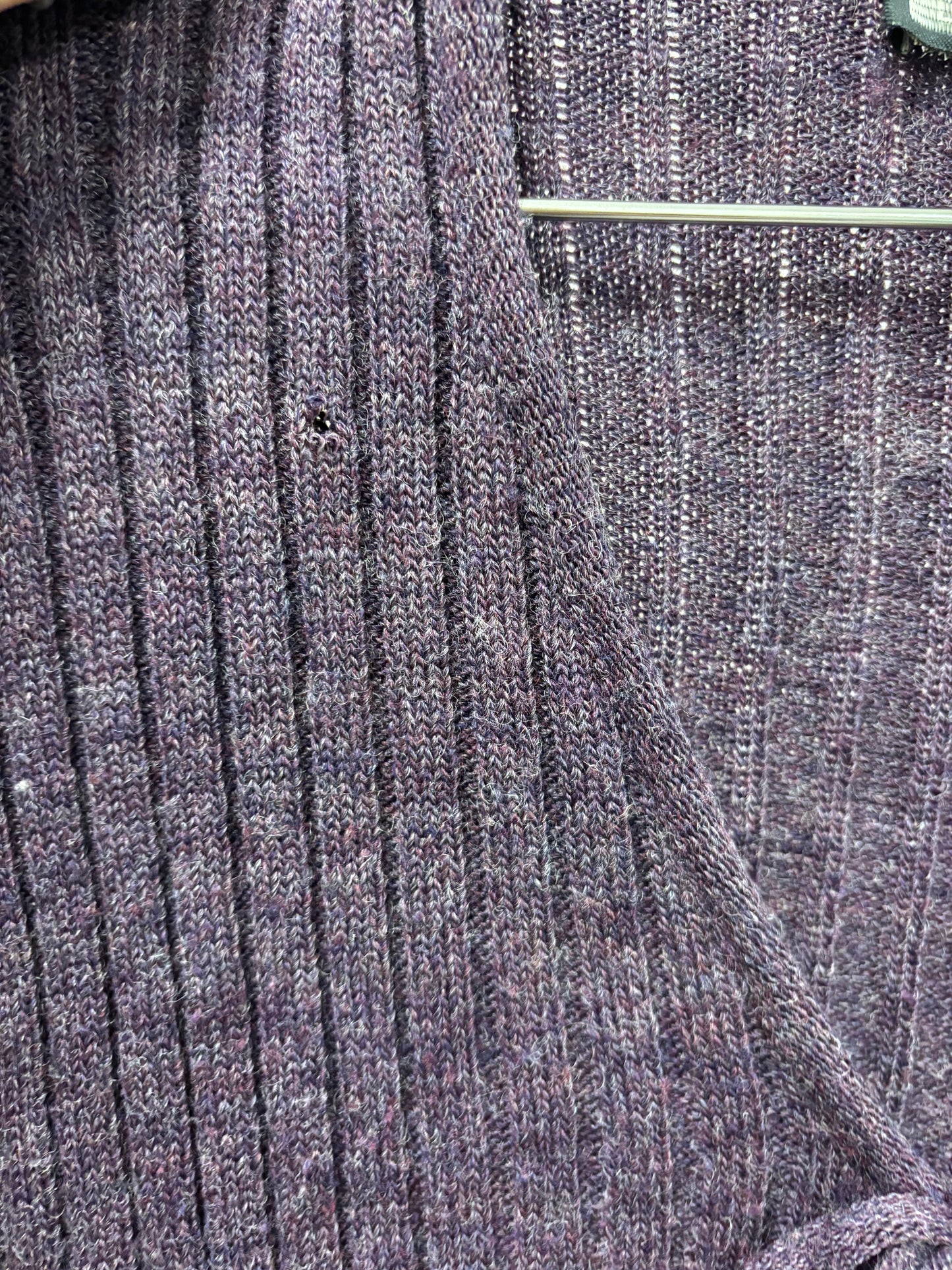 Ribbed Tie Cardigan w/ Flared Sleeves
