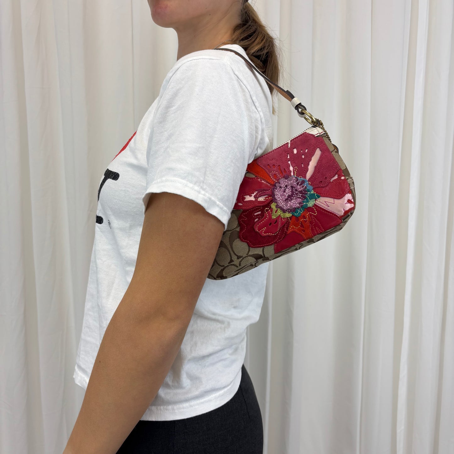 Coach Signature Poppy Floral Demi Bag