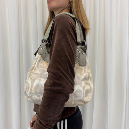Coach Pink and Grey Soho Lynn Mini Bag