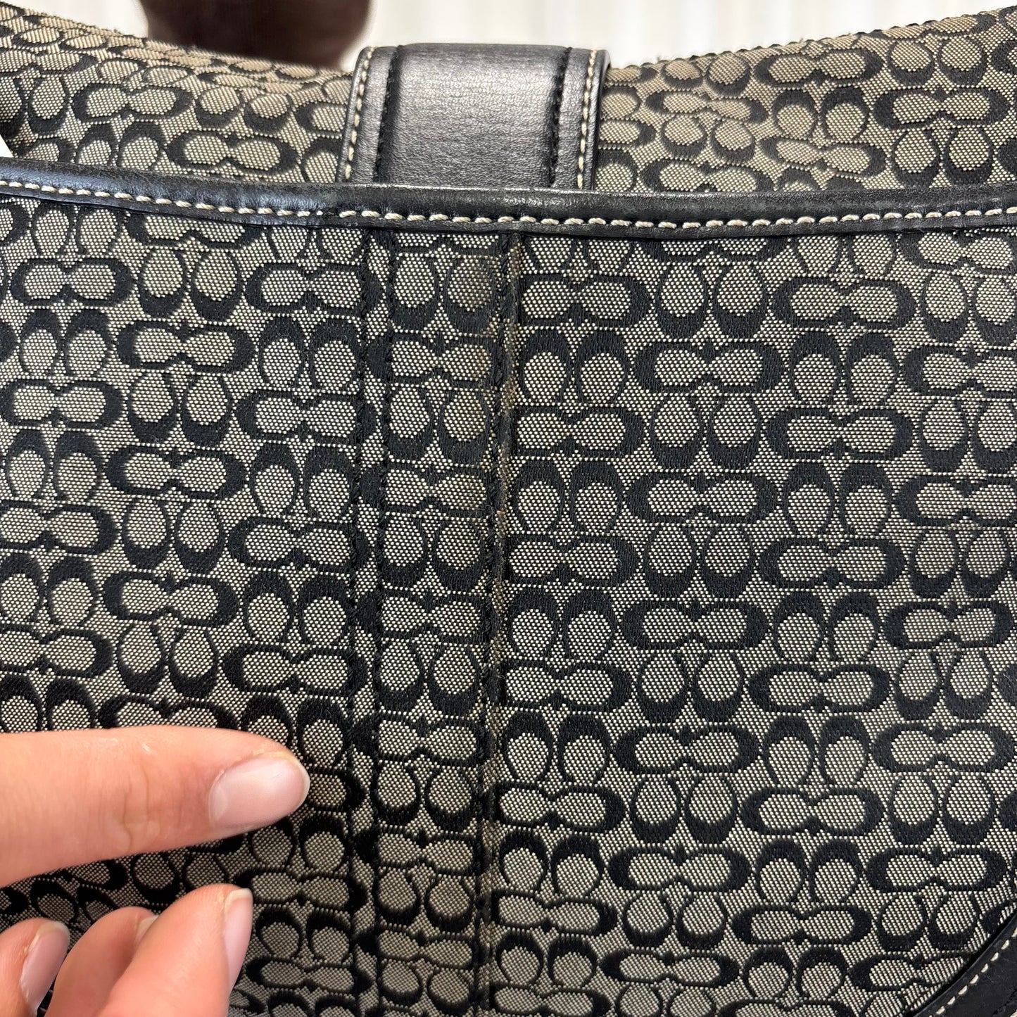 Coach Signature Medium Black Soho Bag