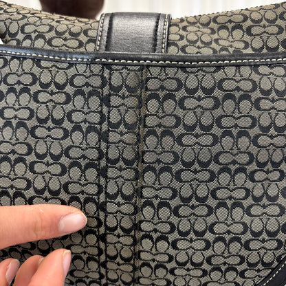 Coach Signature Medium Black Soho Bag