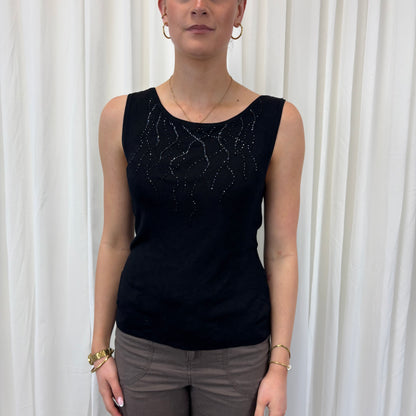 Beaded Italian Tank Top