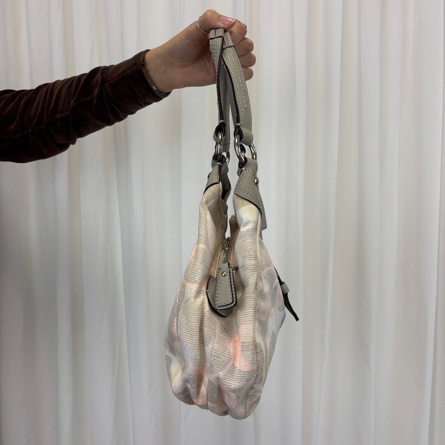 Coach Pink and Grey Soho Lynn Mini Bag
