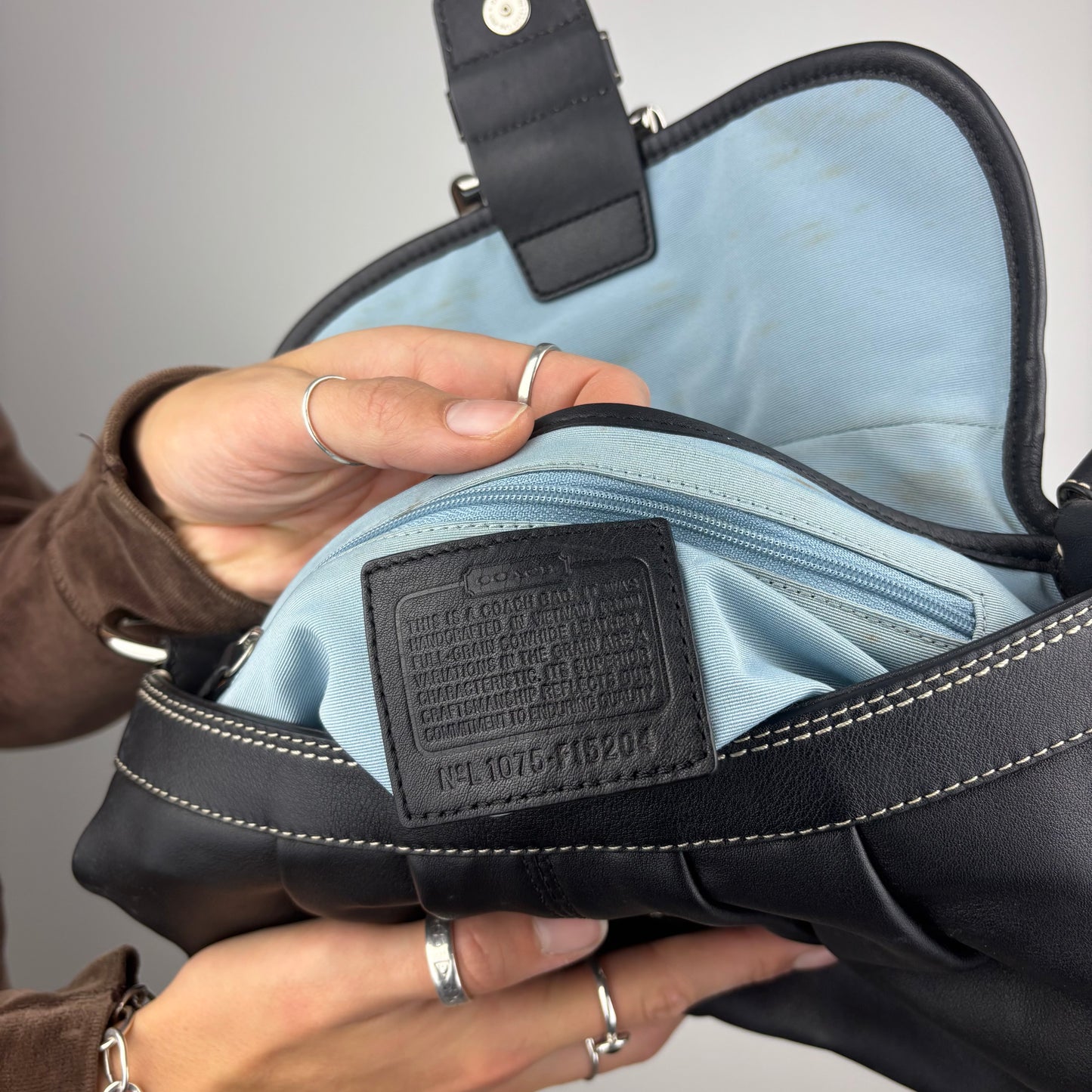 Coach Leather Pleated Soho Bag