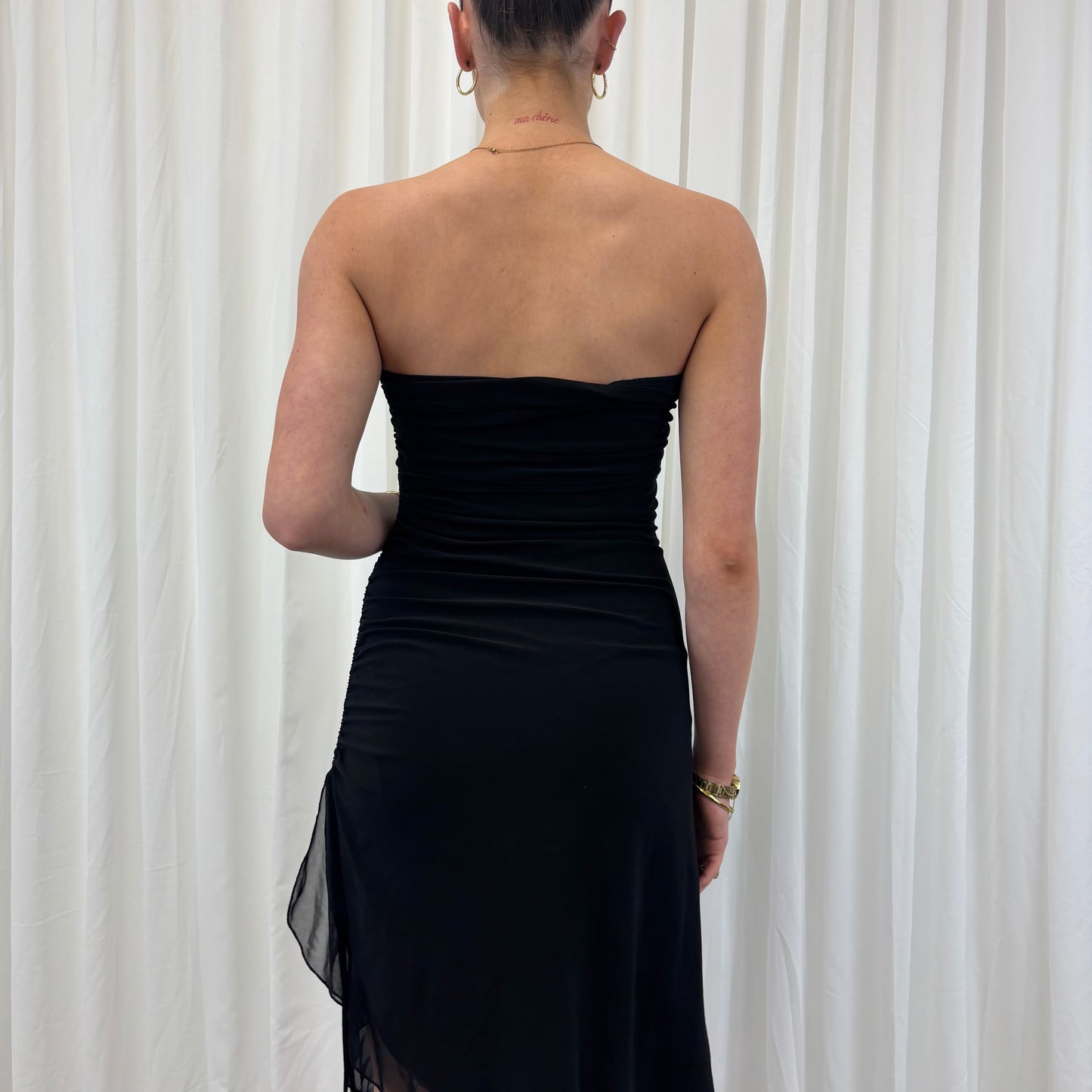 Y2K Ruched Midi Dress
