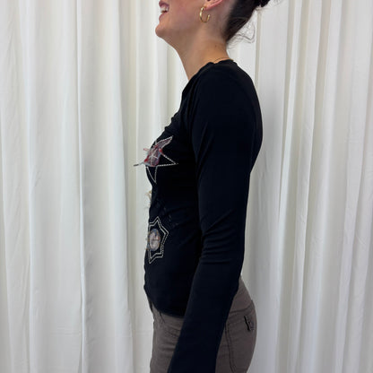 Italian Y2K Star Top