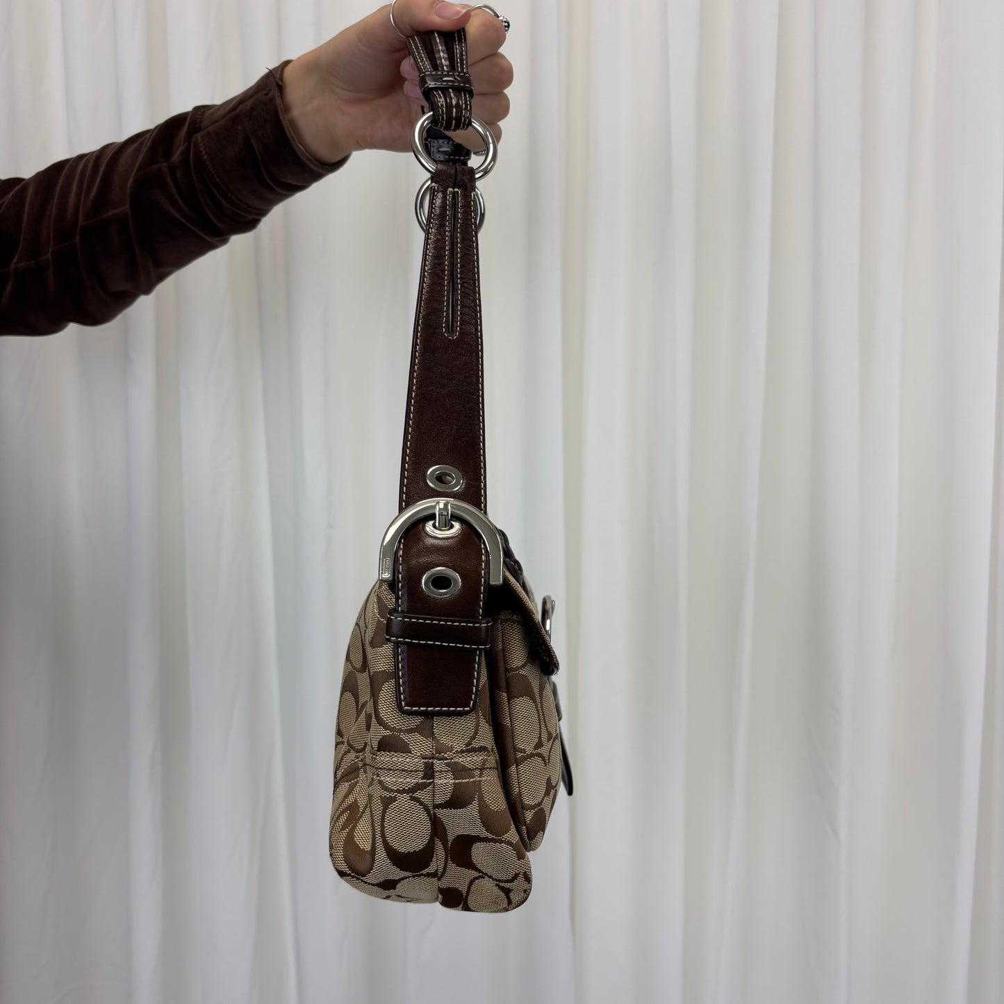 Coach Signature Double Pocket Soho Bag