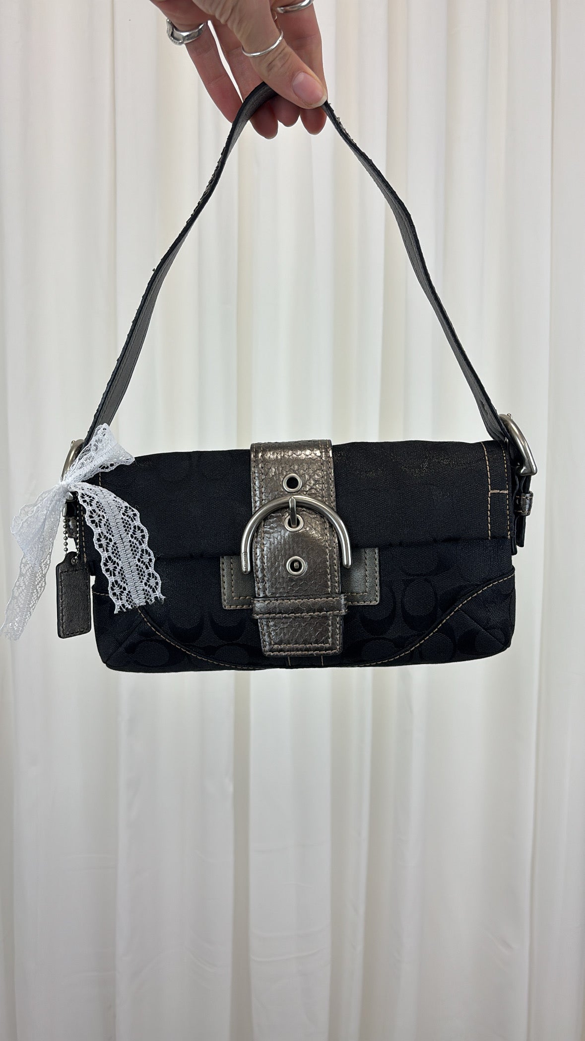 Coach Signature Snakeskin Soho Bag