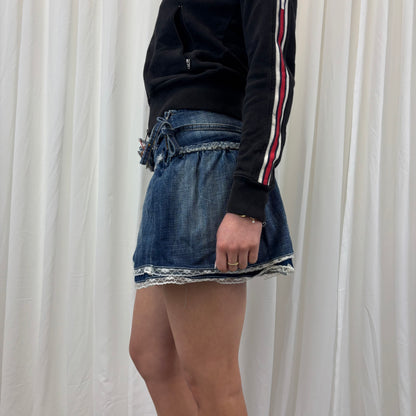 Y2K Rosette Mini Skirt