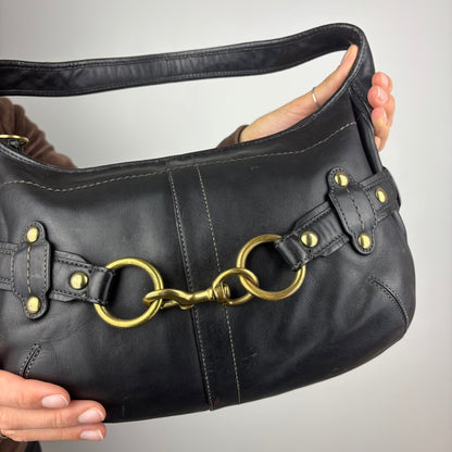 Coach Ergo Belted Hobo Bag in Black Leather *Rare*