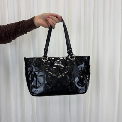 Coach Patent Leather Tote Bag