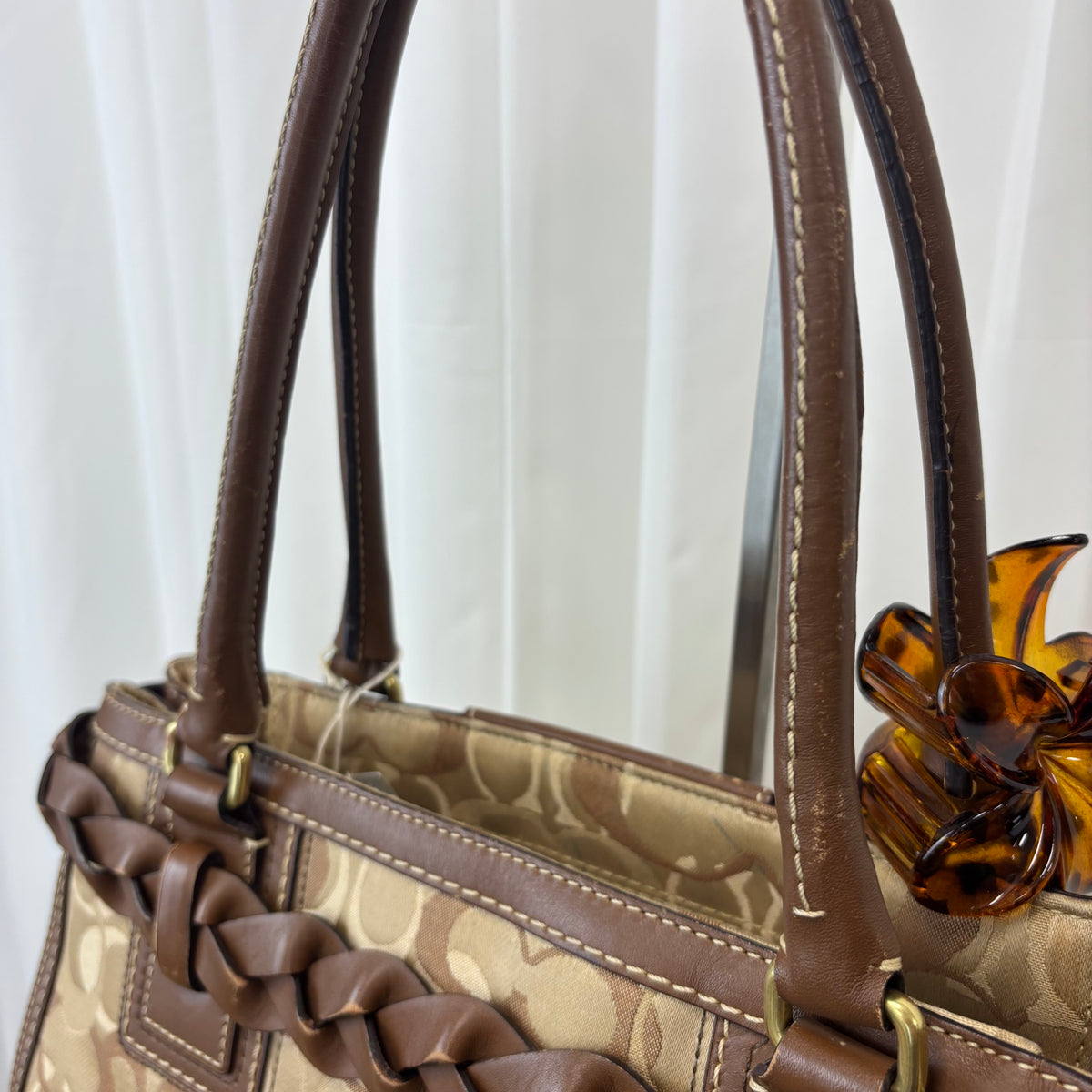 Coach Op Art Hamptons Medium Satchel Bag