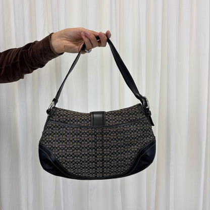 Coach Signature Medium Black Soho Bag