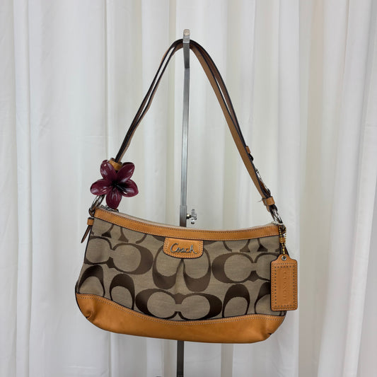 Coach Signature East West Pleated 2-Way Bag