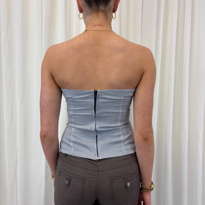 Y2K Pinstripe Euro Corset