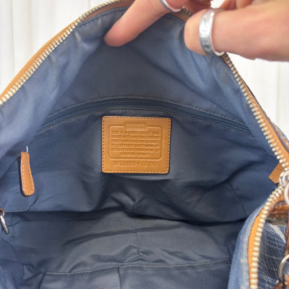 Coach Denim Braided Hobo Bag
