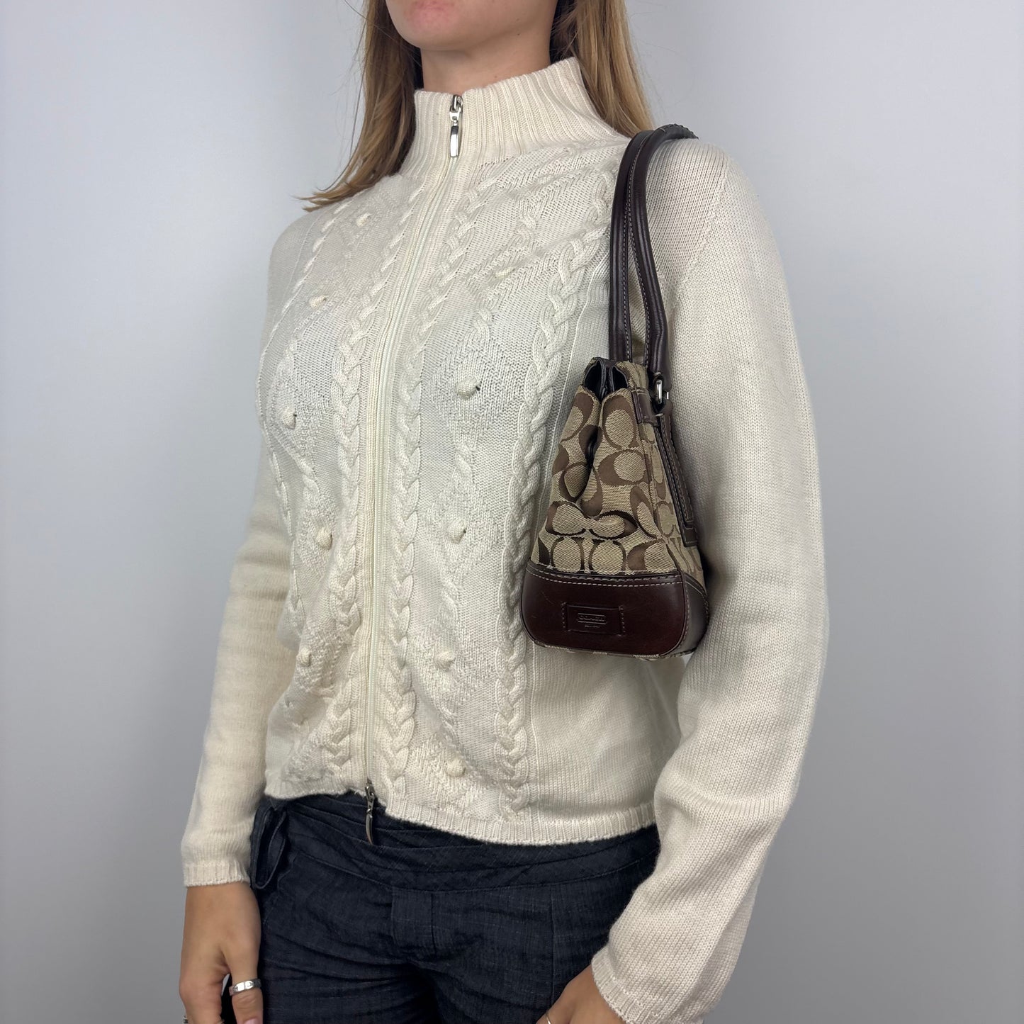 Italian Merino Y2k Dual Zip Cardigan