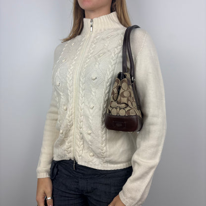 Italian Merino Y2k Dual Zip Cardigan