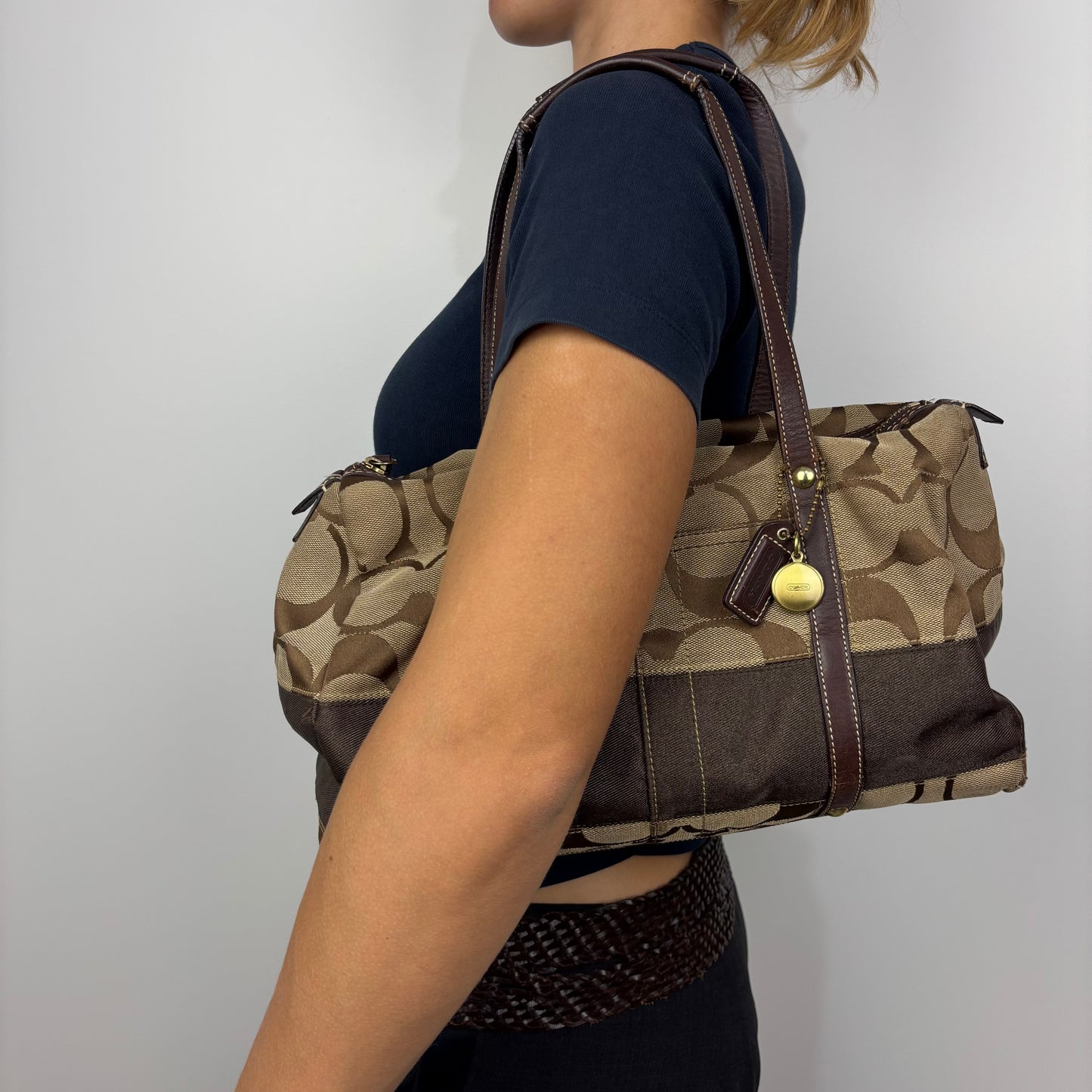 Coach Signature Boston Satchel