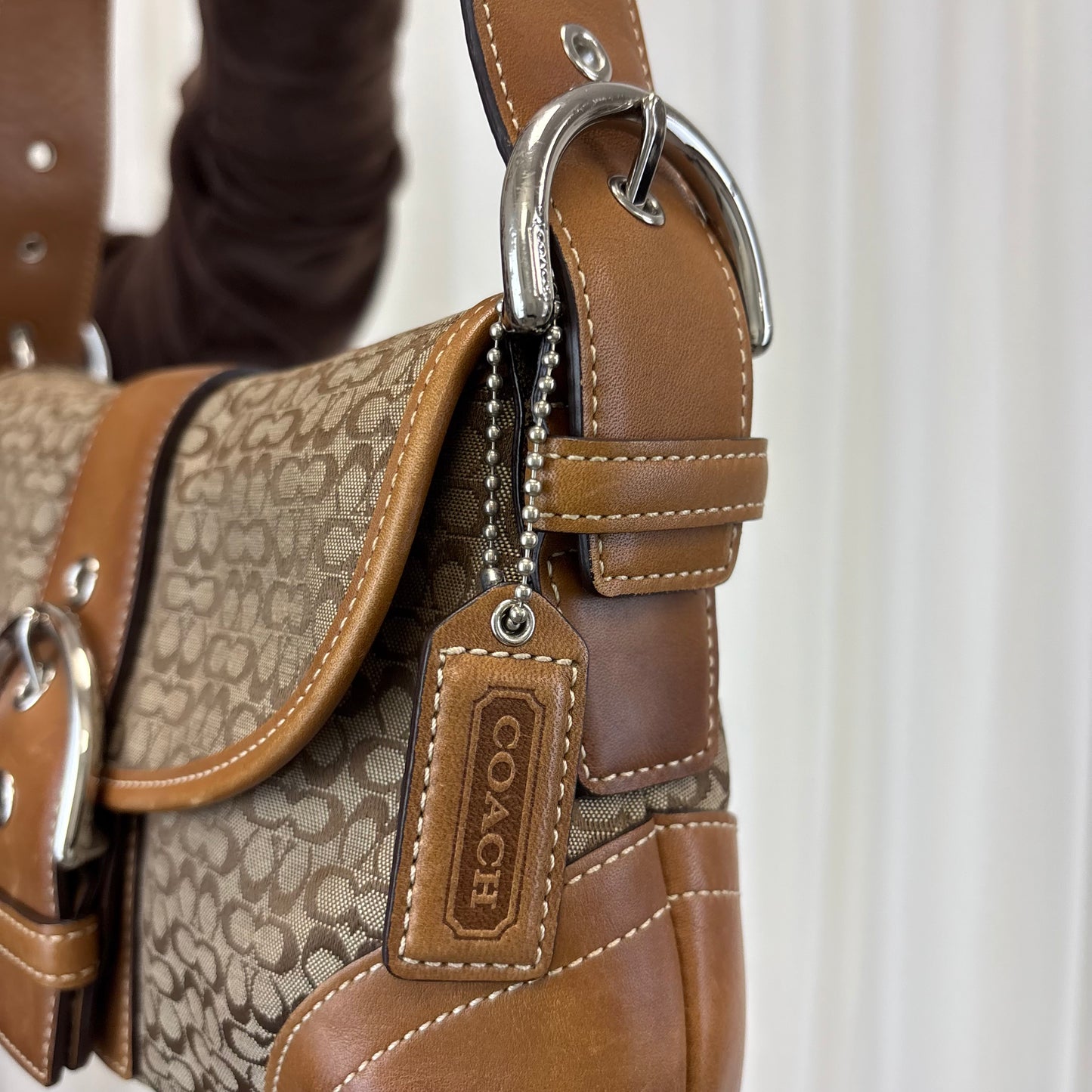 Coach Signature Mini Soho Tan Bag