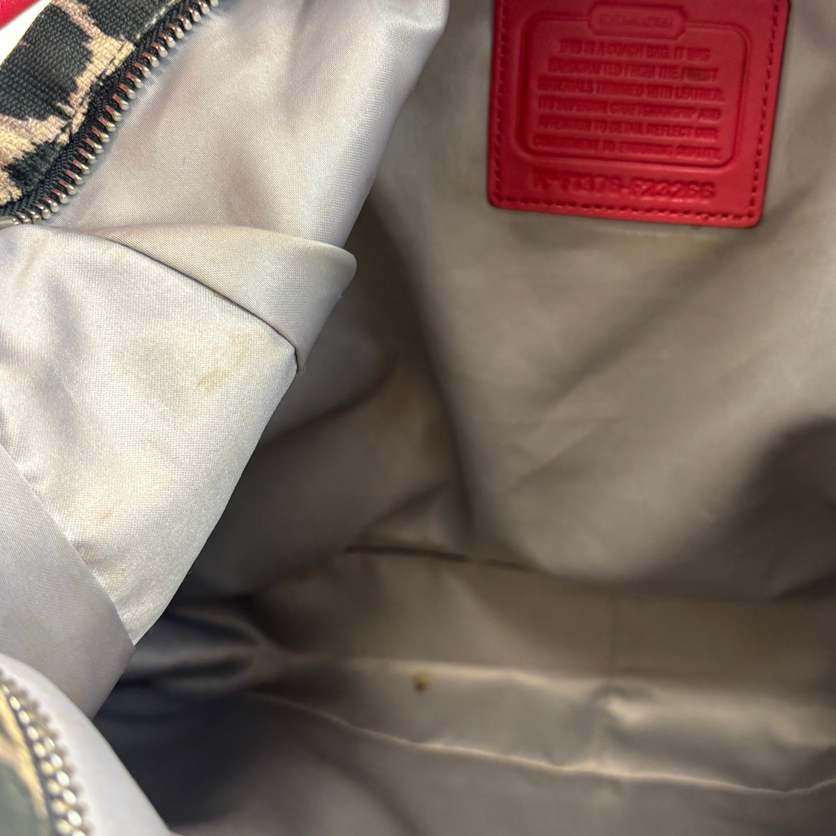Coach Parker Ocelot Tote with Crossbody Strap