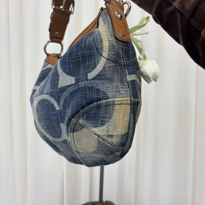 Coach Denim Braided Hobo Bag