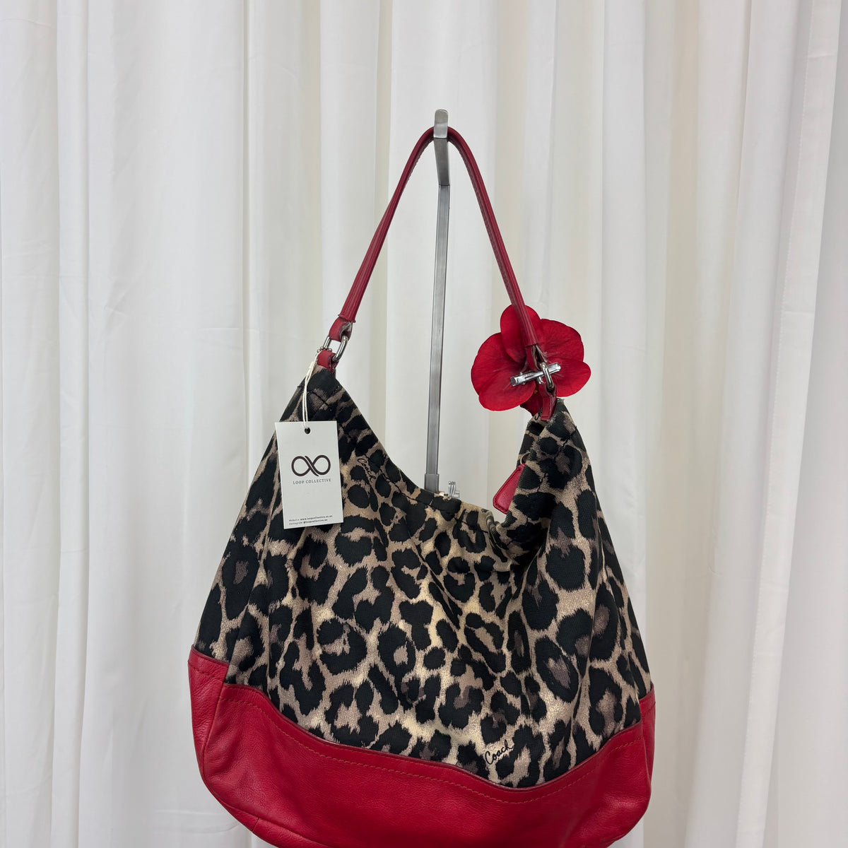 Coach Parker Ocelot Tote with Crossbody Strap