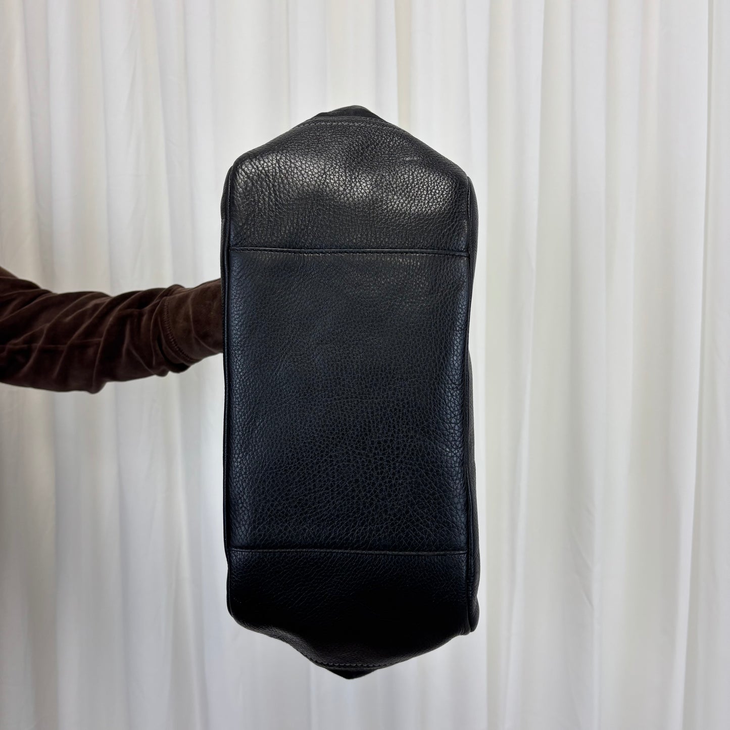 Coach Signature Carrie Black Tote Bag