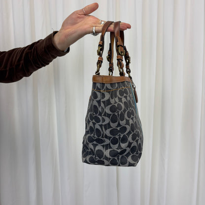 Coach Signature Denim Tote Bag