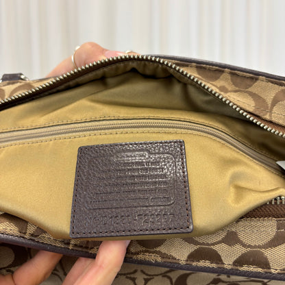 Coach Signature Carrie Brown Tote Bag