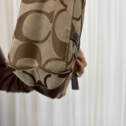 Coach Signature Stripe Tote Bag