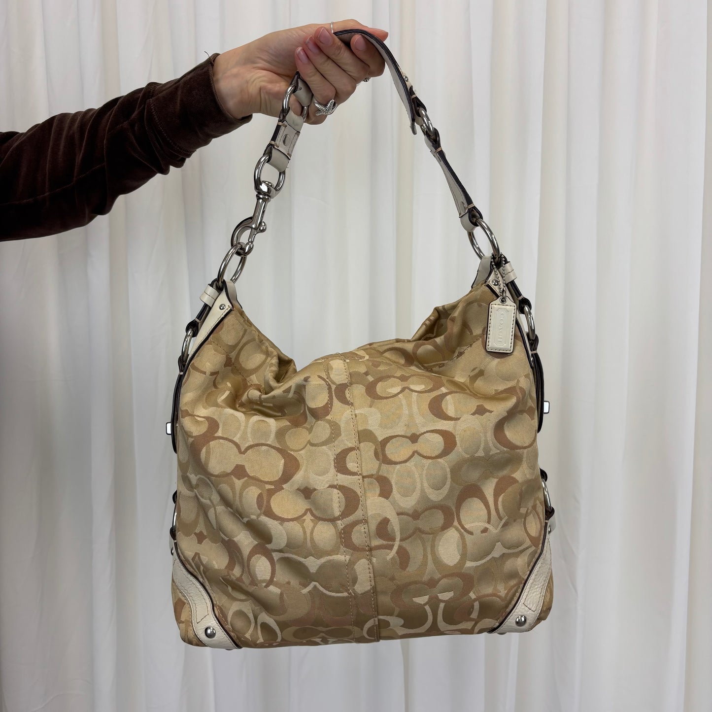 Coach Op Art Large Carly Bag
