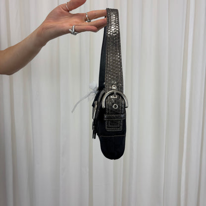 Coach Signature Snakeskin Soho Bag