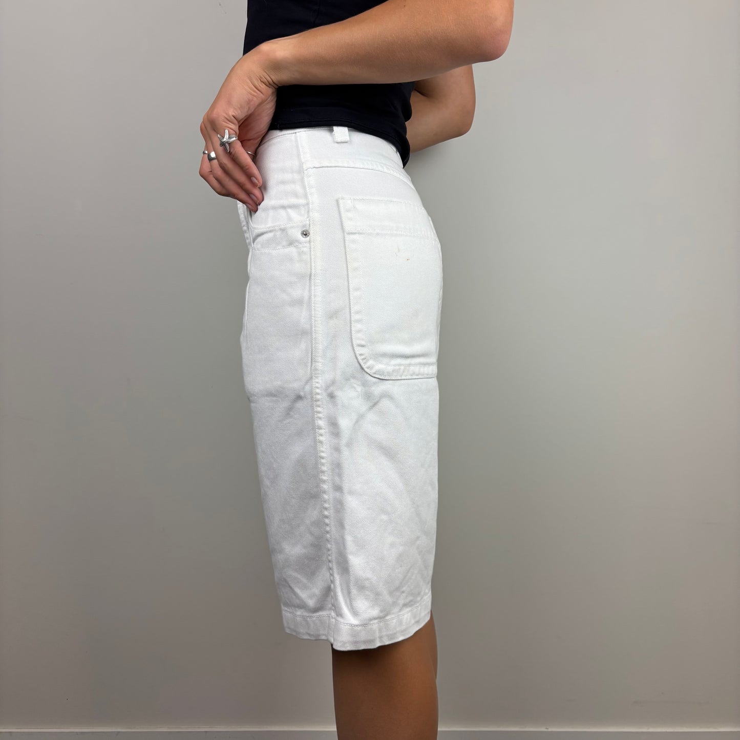 Solo White Jorts | Size 32
