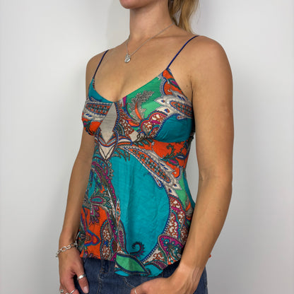 Paisley Cami with Diamanté Straps