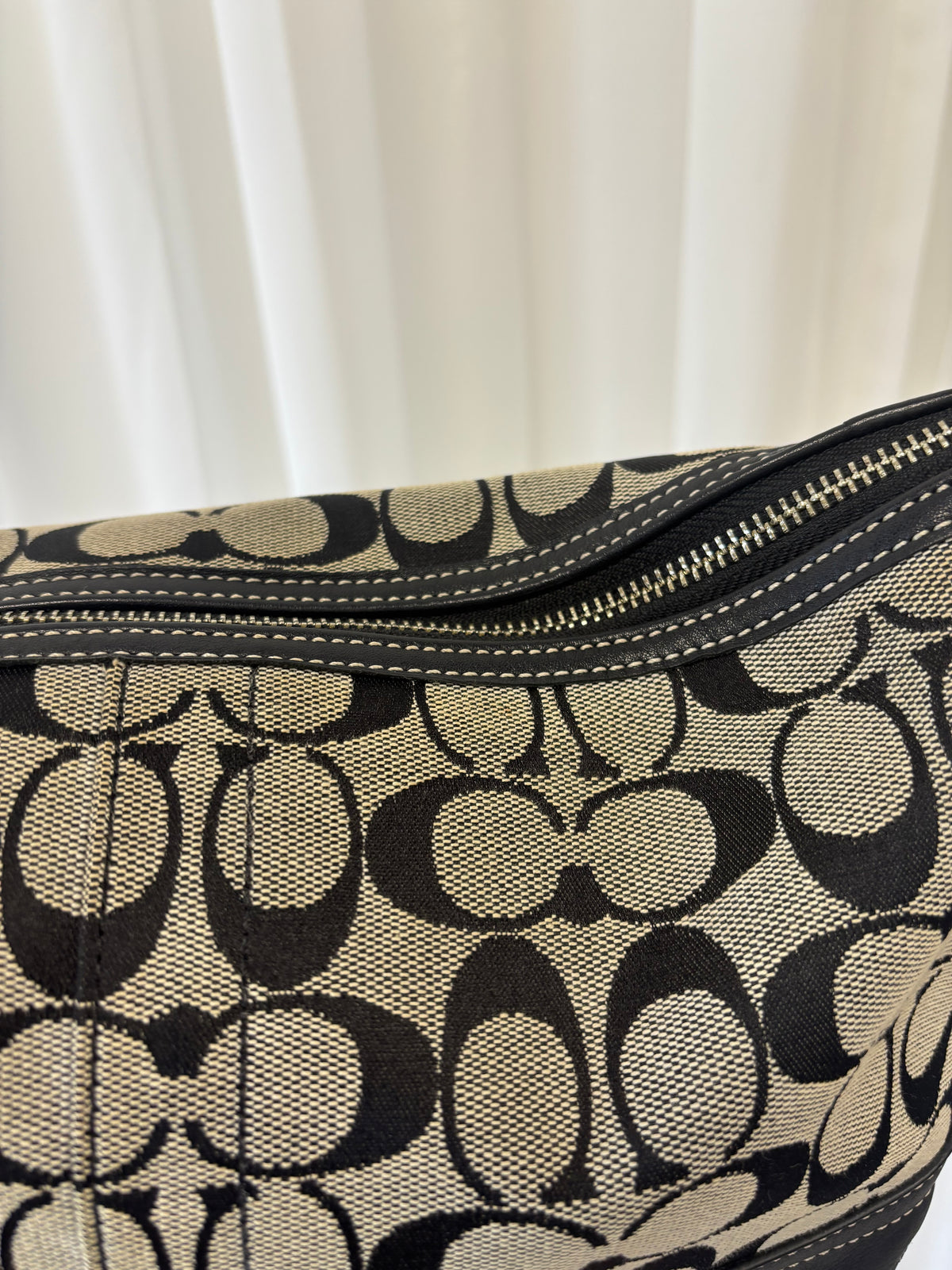 Coach Signature East West Shoulder Bag Grey