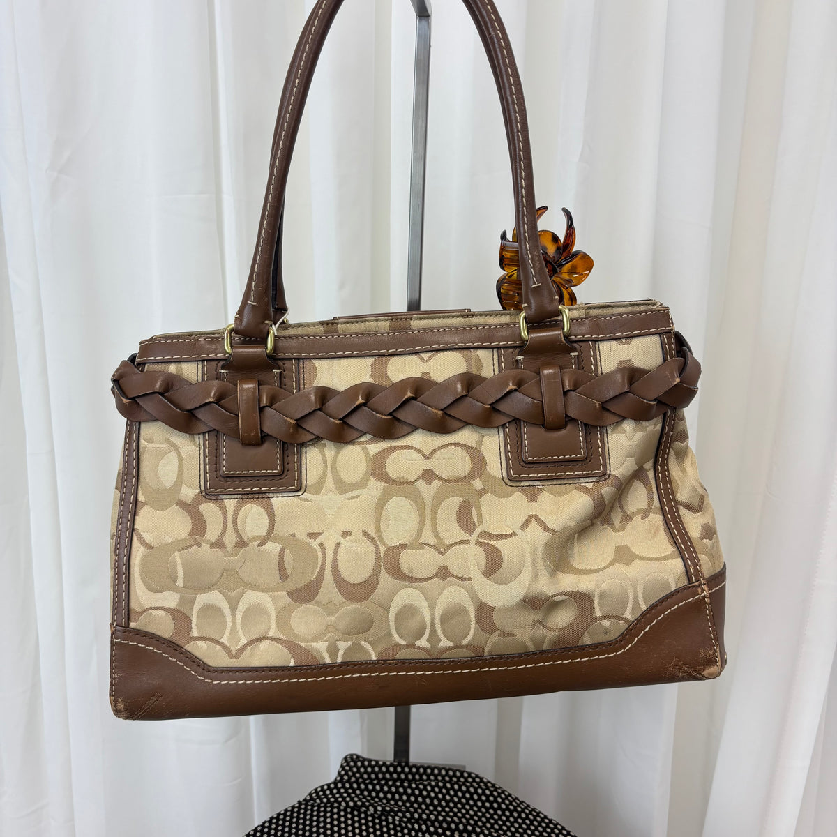 Coach Op Art Hamptons Medium Satchel Bag