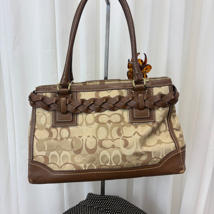 Coach Op Art Hamptons Medium Satchel Bag